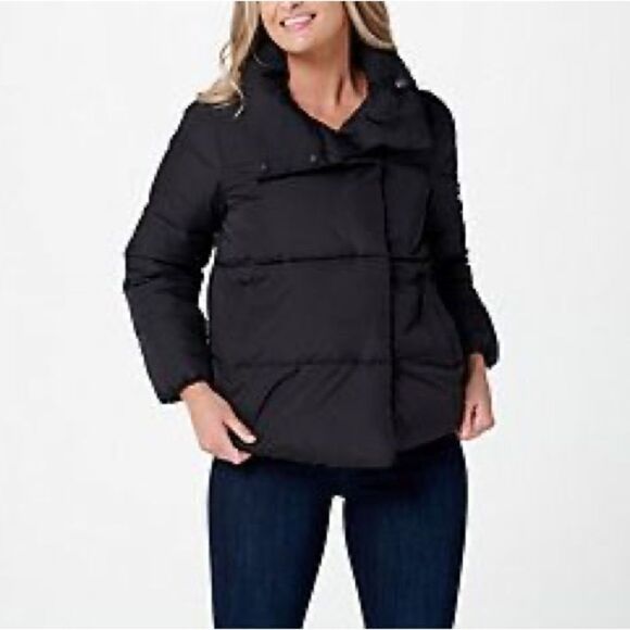 Isaac Mizrahi Live! Always Isaac Short Puffer Coat - Picture 1 of 6